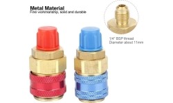 Oro kondicionierių R134A jungtys (varinės) 1/4" su išoriniu sriegiu 2vnt.