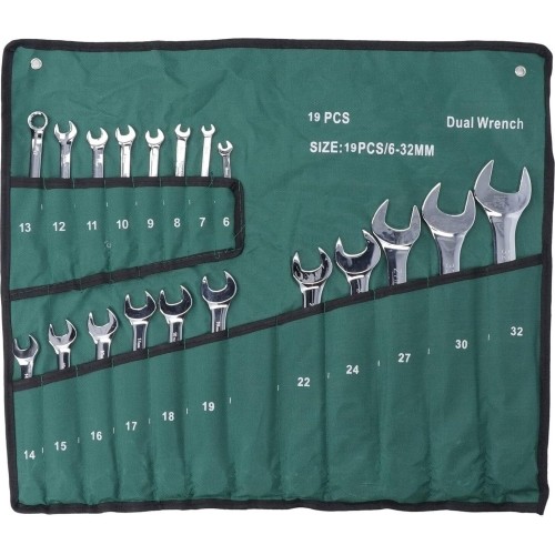 Combination wrench set 19pcs (6-32mm)