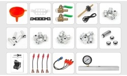 Degalų įpurškimo (benz.) testeris ir purkštukų valymo įrenginys