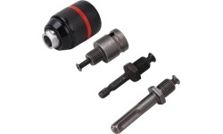 Griebtuvas gręžtuvui 1/2'' Ø2-13mm su adapteriais 4vnt.