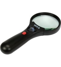 Lupa 3.5X/45X padidinimas su apšvietimu