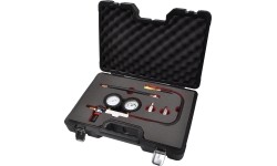 Petrol engine cylinder leakage tester - double gauge