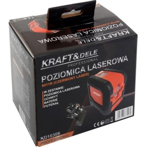 Kryžminių linijų lazerinis nivelyras (raudonas)