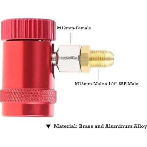 Oro kondicionierių R1234yf jungtys 1/4" su išoriniu sriegiu 2vnt.