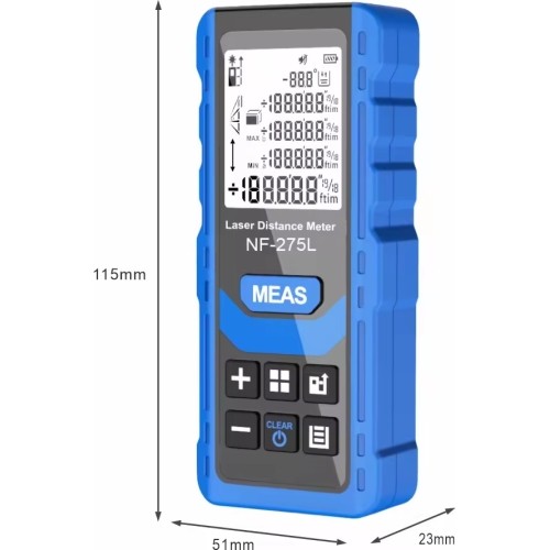 Lazerinis atstumų matuoklis (žalias)  0-60m