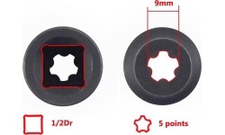 Specializuota galvutė TESLA akumuliatorių apsaugoms