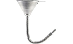 Metal funnel with spout, long hose 370mm