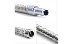 Metal funnel with spout, long hose 370mm