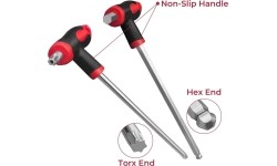 T-tipo šešiakampių raktų rinkinys TORX ir HEX (apvalia galvute) 16vnt.