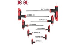 T-tipo šešiakampių raktų rinkinys TORX ir HEX (apvalia galvute) 16vnt.