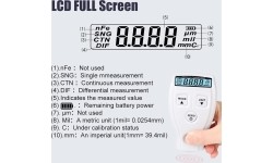 Dažų storio matuoklis 0-2mm