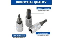 3/8'' TORX bit sockets set 9pcs T-10-T-60