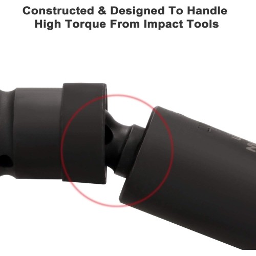 1/4" + 3/8" + 1/2" Dr. Impact universal joint set 3pcs.