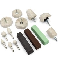 Polishing set with paste for hard metals (14pcs)