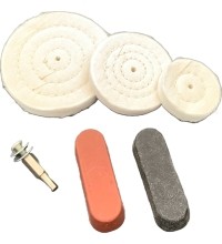 Polishing set with paste for hard metals (6pcs)