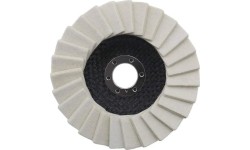 Felt disc for polishing metal 125mm
