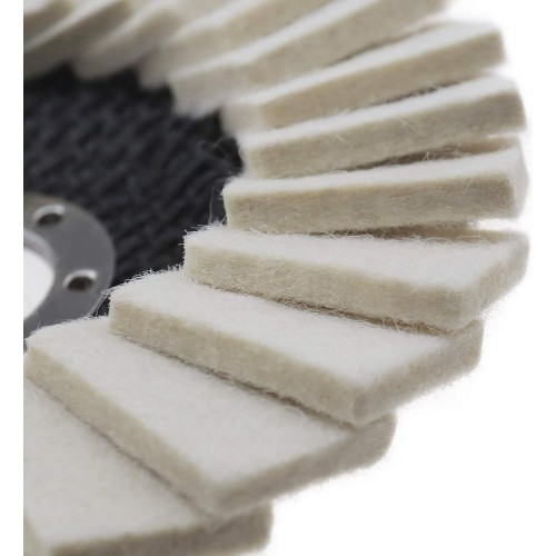Felt disc for polishing metal 125mm