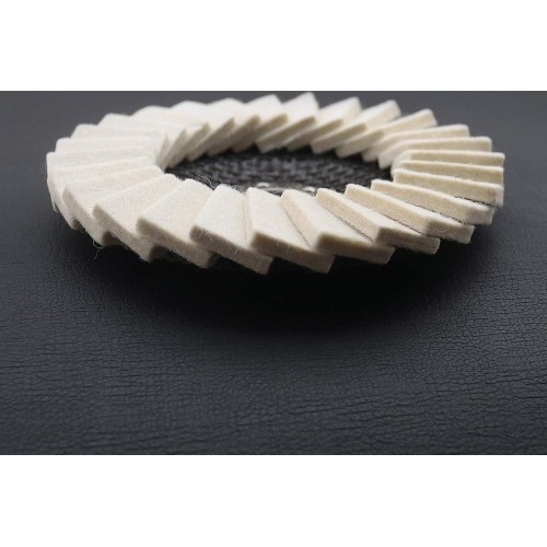 Felt disc for polishing metal 125mm