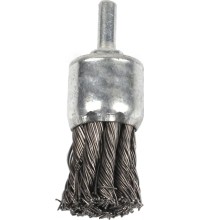 Šepetys INOX teptuko tipo, susuktas 19mm su koteliu