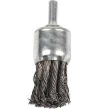 Šepetys INOX teptuko tipo, susuktas 25mm su koteliu