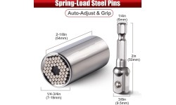 Galvutė universali su antgaliu (7-19mm)