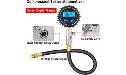 Petrol engine compression tester with digital gauge 8pcs