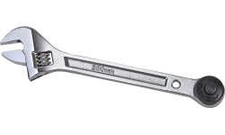 Adjustable wrench pass-thru socket 3/8'' 200mm