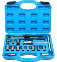 Dyzelinių purkštukų lizdų valymo rinkinys 17vnt.