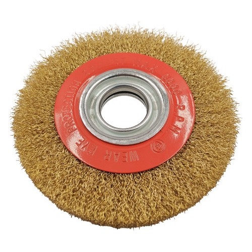 Crimped wire flat wheel brush, 250x32mm