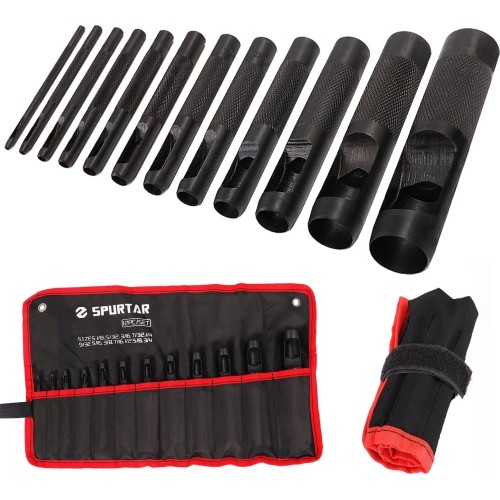 Hollow punch hole set 12pcs