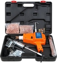 Spot welding machine and dent bar set in plastic box