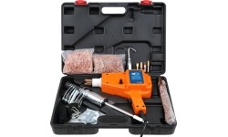 Spot welding machine and dent bar set in plastic box