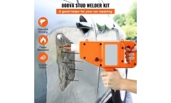 Spot welding machine and dent bar set in plastic box