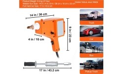 Spot welding machine and dent bar set in plastic box