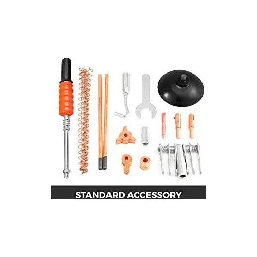 Spot welding machine and dent bar set