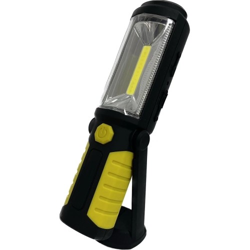 Prožektorius darbui COB (3W) + LED5 (įkraunamas)