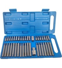 Screwdriver bit set 40pcs TORX, HEX, SPLINE