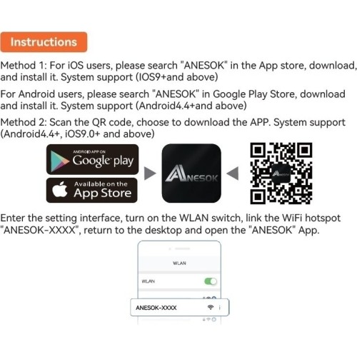 WI-FI endoscope, Ø 8mm, 5m