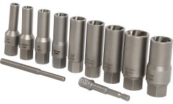 Bolt extractor socket set 11pcs (6-19mm) 3/8'' Dr.