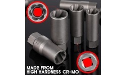 Bolt extractor socket set 11pcs (6-19mm) 3/8'' Dr.