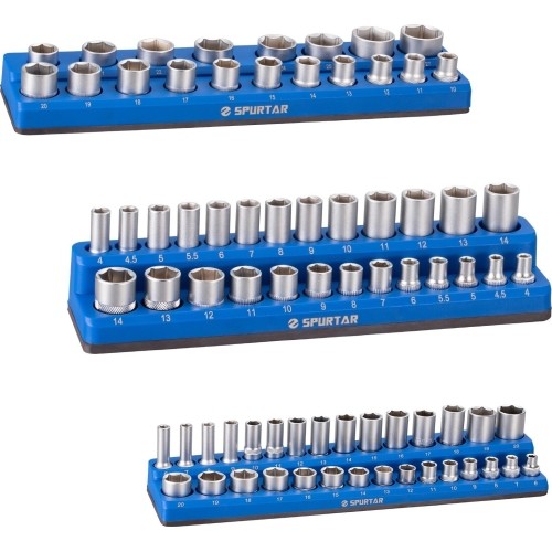 Magnetic tray socket holder Metric set (3pcs)