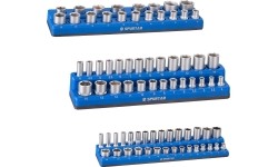 Magnetinių laikiklių galvutėms rinkinys 3vnt (1/2"+3/8"+1/4") Metrinė sistema