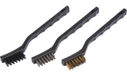 Wire brush with plastic handle set 3pcs 180mm