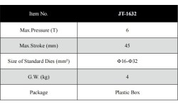 Crimping tool for pipes 16-32mm