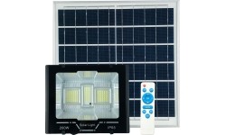 Autonominis šviestuvas su saulės baterija ir šviesos jutikliu 200W