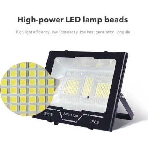 Autonominis šviestuvas su saulės baterija ir šviesos jutikliu 200W