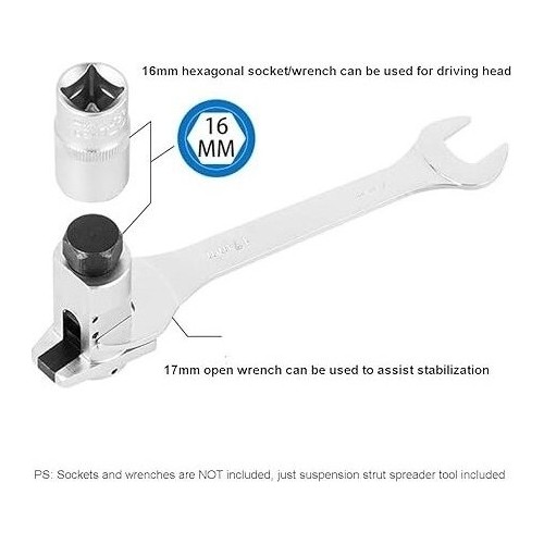 Specialus įrankis amortizatorių išėmimui / statramščio išplėtimui
