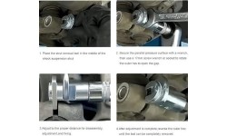 Specialus įrankis amortizatorių išėmimui / statramščio išplėtimui