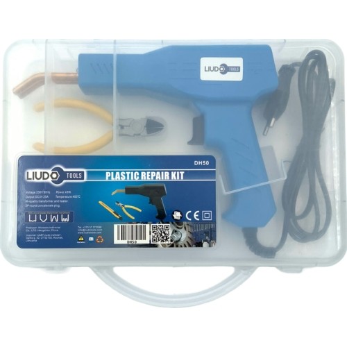Plastic welder gun 43W with hot staples (200pcs) set