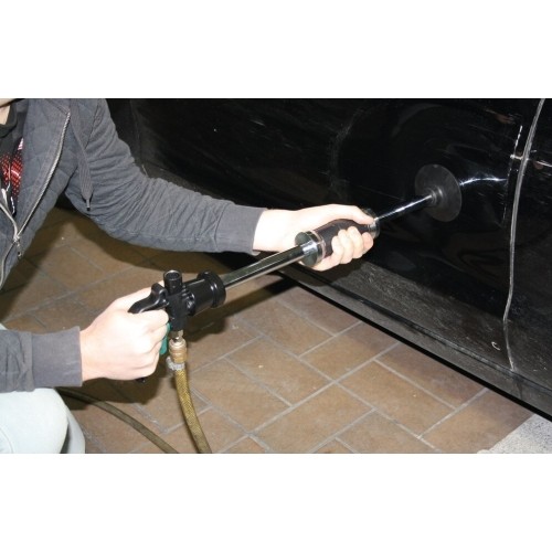 Pneumatic dent puller with suction cups